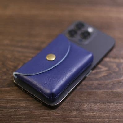 本革フラップ名刺入れ