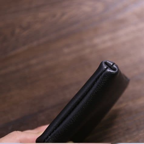 本革フラップ名刺入れ